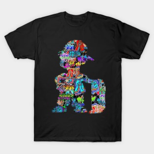 graffiti cartoon pop art fun skater T-Shirt